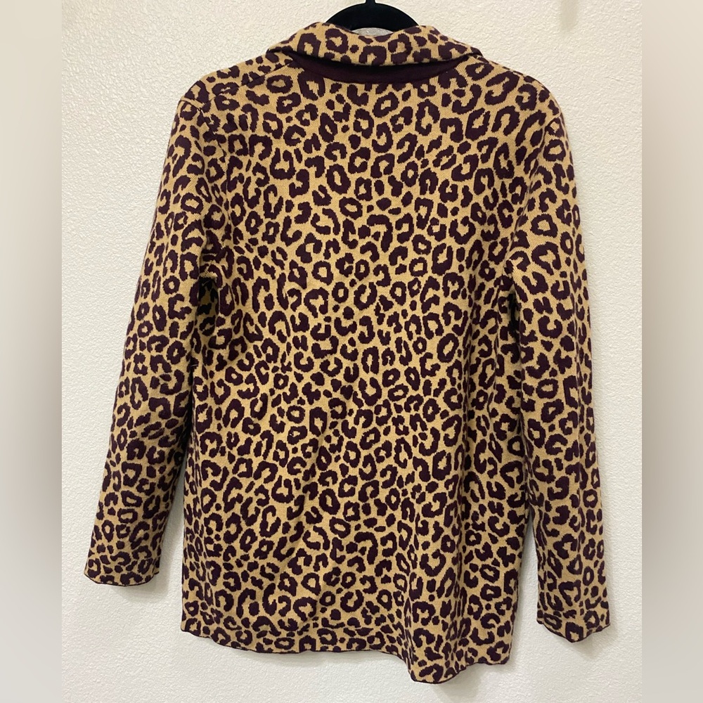 NWT Ann Taylor Leopard Print Women's Jacket Cardigan - Picture 6 of 8